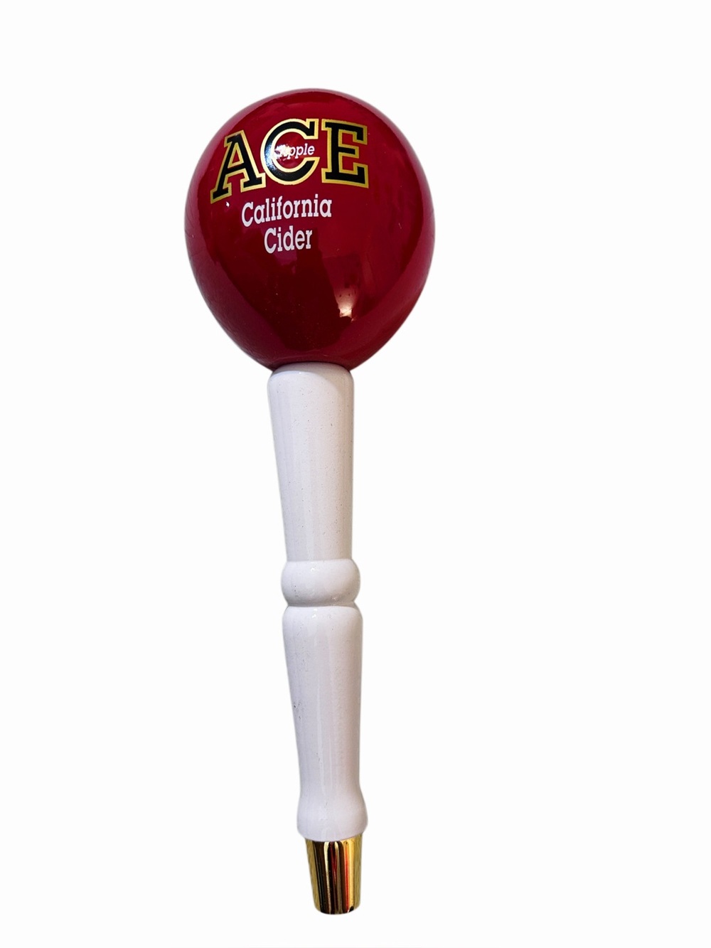 ACE Apple California Cider Beer Tap Handle Red Apple Figural New in Box